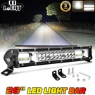 26" 2400W Dual Row Led Work Light Bar 4X4 Truck Suv Atv Driving Fog Lamp 25"/27". Fixed Price $43.39.