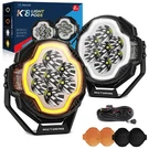 Mictuning 5 Inch Ultraspot Pod Lights,white Amber Flowing Start-up Driving Lamps. Fixed Price $167.39.