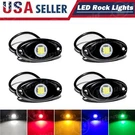 4-24 Pcs Led Rock Light Pods Underbody Glow Lamp Offroad Suv Pickup Truck Utv. Fixed Price $60.99.