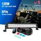 Nilight 22" Led Bar 120W Spot Flood + Wiring Kit Switch Ford. Fixed Price $54.49.