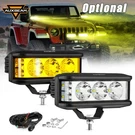 Auxbeam 5 Inch 68W White/amber Side Shooter Spot Led Driving Fog Light Pods. Fixed Price $134.99.