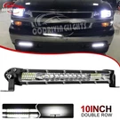 10INCH Slim Led Work Light Bar Single Row Spot Flood Offroad Driving Atv 4WD Suv. Fixed Price $11.71.