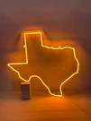 16"X15" Texas State Map Bar Decor Led Neon Sign With Dimmer Usb Powered Light. Fixed Price $49.99.