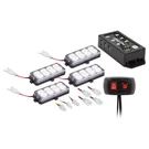Heise He-mustr-grw / Grille Strobe Kit (white Led) 8 Led's Per Pod 4-PACK. Fixed Price $180.00.