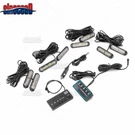 (8PCS) 12-LED Amber White Grill Side Marker Emergency Strobe Light Bar Kit Truck. Fixed Price $56.22.