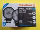 New Sylvania 3" Slim Round Pod 2-PACK 950 Lumens 12V/24V 8.3W Leds. Fixed Price $23.88.