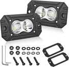 Flush Mount Led Pods, Akd Part Cree Bumper Lights 40W Spot Flood Combo. Fixed Price $63.02.