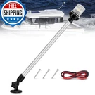 Nilight Marine Boat Stern 24" White Fold Down Anchor 12V 24V Waterproof Le. Fixed Price $63.74.