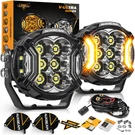 Auxbeam V-ultra 3"/5"/7"/9 Inch Led Side Shooter Amber/white Driving Light Pods. Fixed Price $237.99.