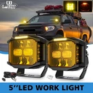 5" Side Shooter Led Pods W/ Amber Drl Combo Beam Ditch Lights For Truck Jeep Atv. Fixed Price $140.27.