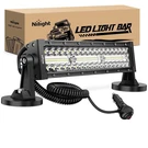 Nilight Led Bar 13.5 Inch Triple Row Cigarette Lighter Wiring Strong Ma.... Fixed Price $112.48.