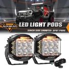 Auxbeam 5" 168W Led Work Light Bar W/ Amber Drl Offroad Driving For Jeep Jk Xj. Fixed Price $169.99.
