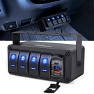 Nilight 4 Gang Rocker Switch Box 12V Spst On Off Pd Type And Qc 3.0.... Fixed Price $63.95.