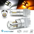 Syneticusa 3157 Led Switchback Light Bulbs Turn Signal Drl Parking White/amber. Fixed Price $14.93.