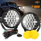 Auxbeam Pair 7INCH Led Work Lights Spot Offroad Driving Pods+amber Cover. Fixed Price $145.99.