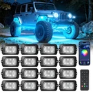 Q1 Rgbw Rock Lights Led Underglow Neon App Remote Control For Car Boat Rv. Fixed Price $148.50.