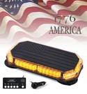 14" Amber Led Strobe Beacon Light Bar Rooftop Hazard Flashing Lamp W/controller. Fixed Price $49.69.
