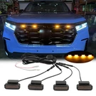 For Honda Pilot Led Front Grille Lights Amber Running Raptor Style Smoke Lamps. Fixed Price $49.08.