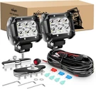 Nilight Spot Led Pods 2PCS 4 Inch 18W Mount Bracket With Wiring HARNESS-2 Leads. Fixed Price $41.99.