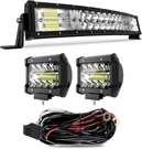 Led Light Bar 22 Curved Off Road W/ 2PCS Inch, White. Fixed Price $89.98.