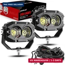 Mayello 4 Inch Led Pods 60W Flood Lights Corrugated Lens Offroad Driving. Fixed Price $88.73.