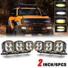 240W Dual Color Led Fog Lights Front Bumper Bracket Kit Ford Bronco 21-26. Fixed Price $98.79.