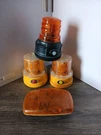 Lot Of Battery Operated Amber Warning Lights North American Signal. Fixed Price $40.00.
