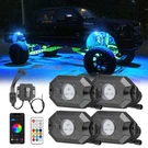 For Polaris Rzr Xp/pro R/turbo 2020-2024 Utv Rgb Led Rock Light Kit 4-PODS. Fixed Price $39.97.