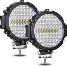 7 Inch Round Led Offroad Lights, Pods 120W 10000LM For Black. Fixed Price $67.25.