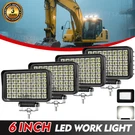 4PCS 200W Led Work Light Truck Offroad Tractor Flood Lamp 12V-24V Square 6NCH. Fixed Price $80.03.