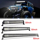 22''/32''/52'' Led Light Bar Flood Spot Combo Offroad Atv 4WD Truck Work Driving. Fixed Price $100.69.