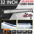 32 Inch Led Light Bar Tri Row Spot Flood Combo Truck Offroad Atv Suv 4WD. Fixed Price $39.94.