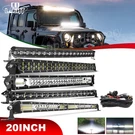 20 Inch Slim Led Light Bar Dual Row Spot Flood Combo Work Ute Truck Suv Atv 22''. Fixed Price $39.39.