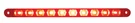 United Pacific 10 9-IN Stop, Turn And Tail Light Bar Only Led/red Lens. Fixed Price $28.95.