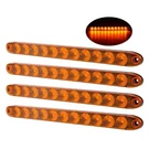 4PCS Trailer Truck Amber 15" Turn Brake Signal Clearance Marker Light Bar 11 Led. Fixed Price $34.56.