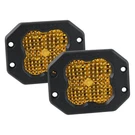 Lights Stage Pro Series Sae Flush Mount 3" 2X36W Square Fog Beam Yellow Led. Fixed Price $399.95.