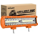 Nilight Led Bar 12INCH 300W Flood Spot Combo Triple Row Driving Lamp Roof. Fixed Price $57.99.