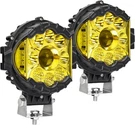 7" Amber Led Driving Lights Spot Off Road Lamp For Jeep Trucks Suv Side Shooter. Fixed Price $56.99.