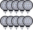 10PCS Led Work Lights For Truck 4.5IN Round Pods 12-24V Spot Flood Offroad. Fixed Price $76.24.