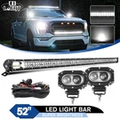 2015-2023 Ford F150 F250 F350 F450 52" Led Light Bar+ 4'' Cube Pods+wire Kit. Fixed Price $111.82.