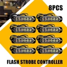 8X 6 Led Strobe Light Bar Car Truck Flashing Warning Hazard Beacon Amber White. Fixed Price $21.99.