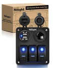 Nilight - 90115C Gang Rocker Switch Panel 3+2 Dual Usb, Blue. Fixed Price $34.52.