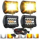 Led Light Bar 4PCS 4'' Inch White/amber Yellow Pods Equivalent To 240-WAT.... Fixed Price $60.91.