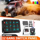 12 Gang Switch Panel Rgb Led Multifunction Momentary Circuit Control Box. Fixed Price $145.79.