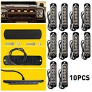 10PCS Amber Led Grill Side Marker Light Bar Strobe Flashing Tow Truck Lamp Kit. Fixed Price $26.59.