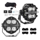 3.5" Led Pod Lights Spot Beam Side Shooter Driving White Amber Drl 19200LM. Fixed Price $193.59.