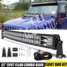 Colight 32" Curved Led Bar Spot Flood Combo Offroad Driving For Jeep Truck. Fixed Price $89.99.