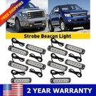 10X Amber 6LED Side Truck Beacon Warn Hazard Flash Strobe Light Super Bright New. Fixed Price $26.59.