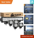 Nilight 126W Combo Led Bar With 4 18W Spot Pods For Maximum Visibility. Fixed Price $86.44.