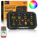 Auxbeam AR-820 Rgb Gang Switch Panel Led Light Controller Circuit Relay System. Fixed Price $215.99.